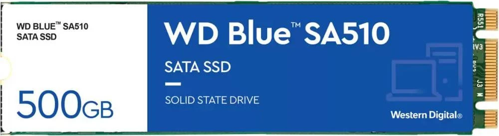 SSD диск WD Blue SA510 M.2 500 GB (WDS500G3B0B)