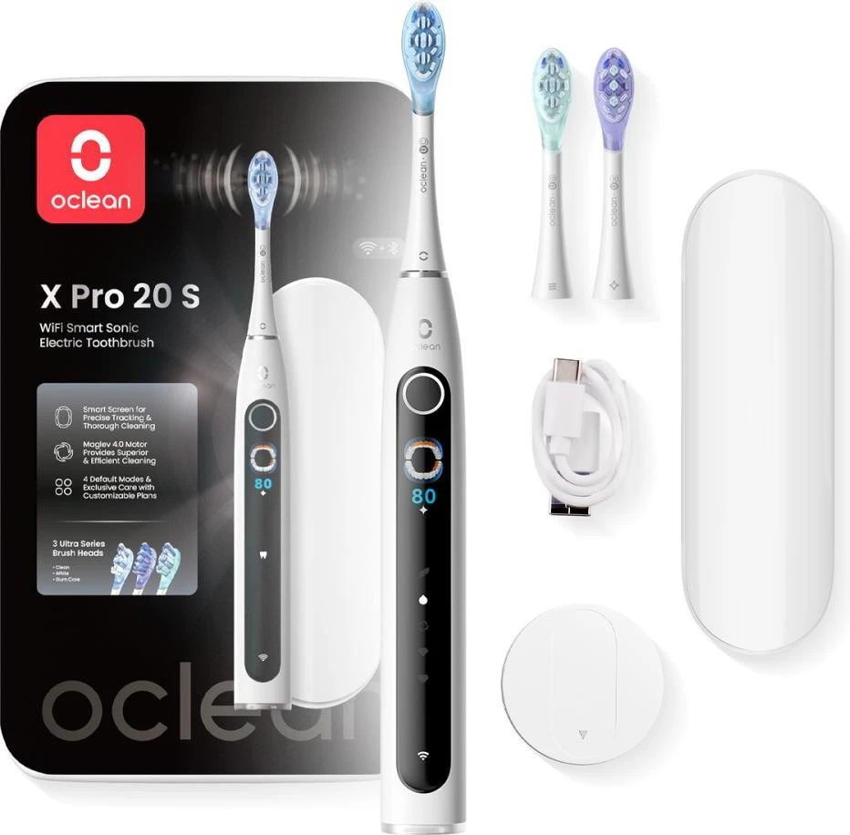 Електрична зубна щітка Oclean X Pro 20 Set Electric Toothbrush White (6970810556971)