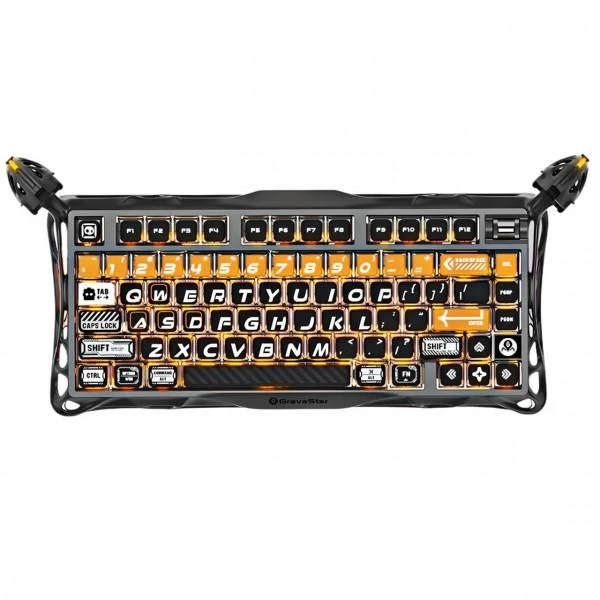 Клавіатура Gravastar Mercury K1 Pro Kailh Speedy Mint CyberFlare (GS_K1_PRO_BO_BLK) (UA)