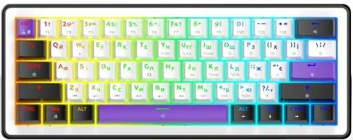 Клавіатура HATOR Hellyberry HK60 White-Violet (UA)