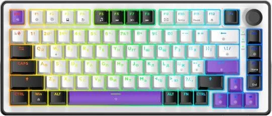 Клавіатура HATOR Hellyberry HK75 White-Violet (UA)