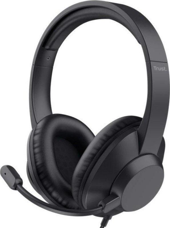 Навушники з мікрофоном Trust Ayda Max USB Black (25461) (UA)