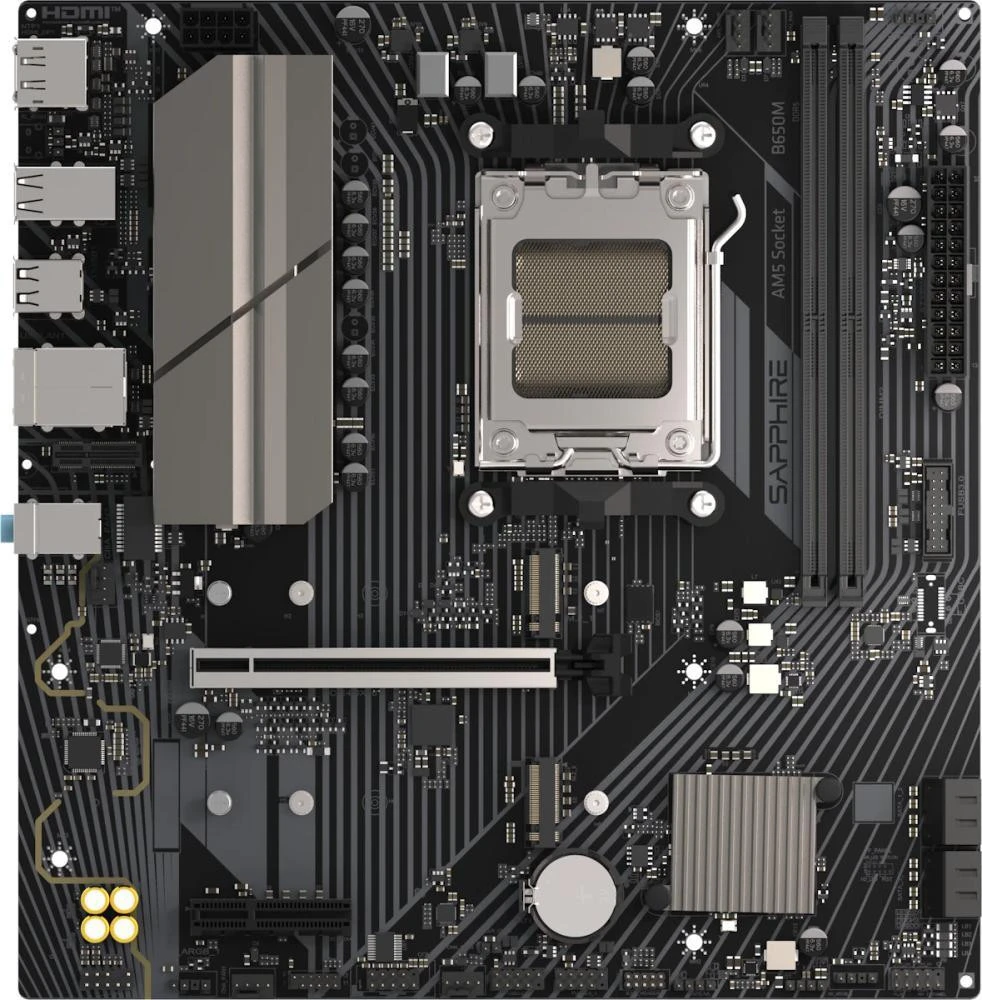 Материнська плата Sapphire B650M-E (52112-04-40G) (UA)