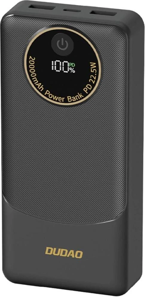 Мобильная батарея Внешний аккумулятор Dudao K12 Pro 20000mAh 22.5W Black (6976625333905) (UA)