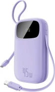 Зовнішній акумулятор (павербанк) Baseus EnerFill FC31 Qpow 3 Digital Display USB-C + iP 20000mAh 45W Nebula Purple (E0028D02) (UA)