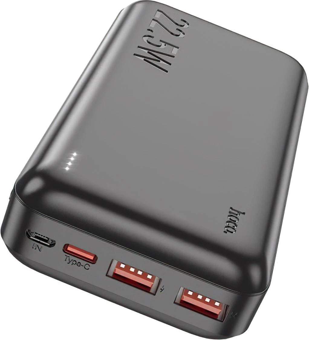 Мобильная батарея Внешний аккумулятор (павербанк) Hoco J101A / 45365 Astute 20000mAh 22.5W Black (UA)