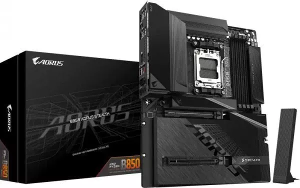 Материнська плата GIGABYTE B850 AORUS STEALTH (UA)