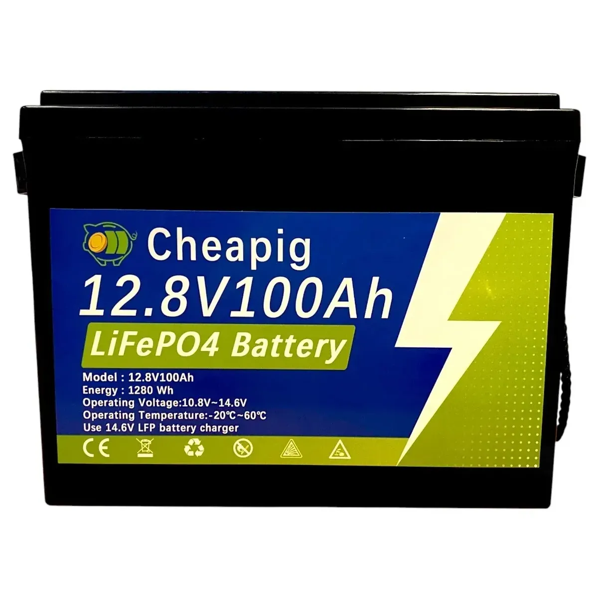Акумуляторна батарея Cheapig LiFePO4 12V 100Аh 1280Wh