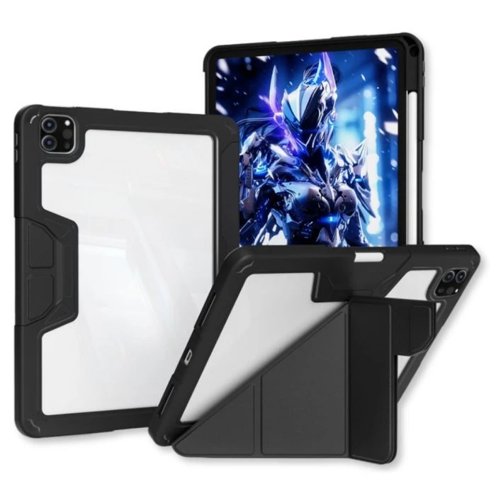 Чехол для планшета BeCover Rugged Origami Transparent Apple iPad Pro 11 2020/2021/2022 Black (714969) (UA)