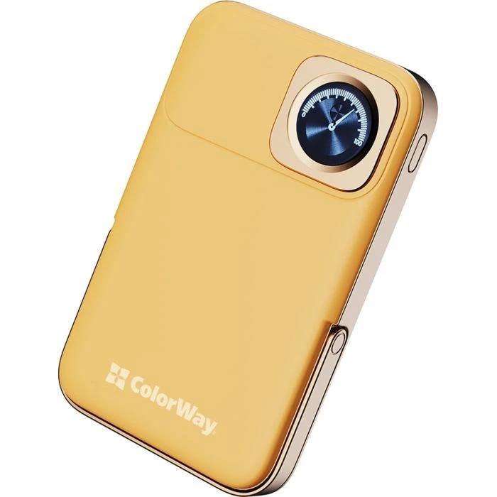 Мобільна батарея ColorWay 10 000 mAh PD/22.5W, 15W MagSafe & Watch Wireless Amber (CW-PB100LPA2Y-WPDD) (UA)