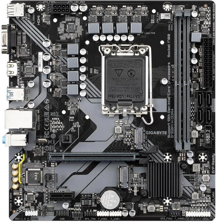 Материнська плата GIGABYTE B760M H DDR4