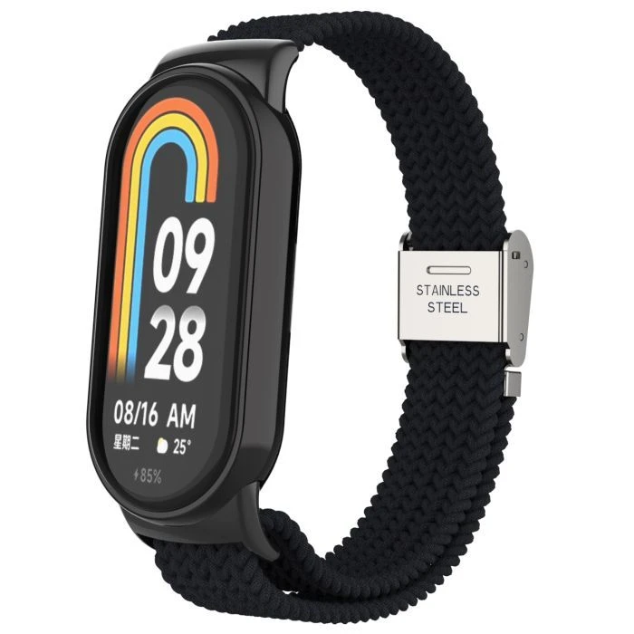 Ремешок для фитнес браслета Armorstandart Braided Solo Loop для Xiaomi Smart Band 10/9/8 Black (ARM86879) (UA)