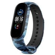 Ремінець для фітнес-браслета Armorstandart для Xiaomi Mi Band 7/6/5 New Style Khaki Blue (ARM80989) (UA)
