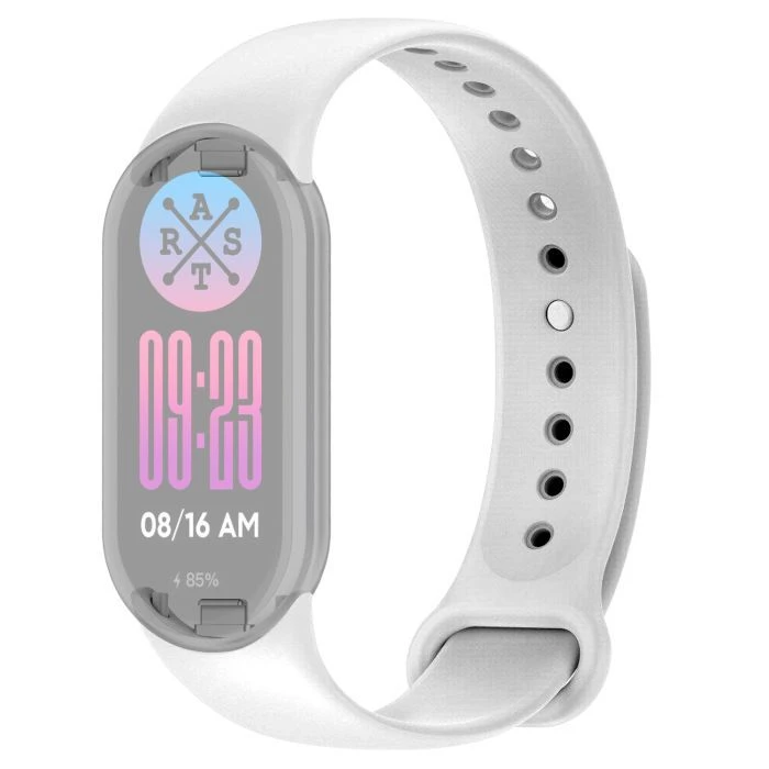Ремінець для фітнес-браслета Armorstandart для Xiaomi Smart Band 10/9/8 White (ARM86916) (UA)