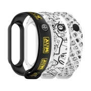 Ремінець для фітнес-браслета Armorstandart комплект 3шт Xiaomi Mi Band 7/6/5 Dark Yo (ARM77065) (UA)