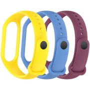 Ремінець для фітнес браслета Armorstandart комплект 3шт Xiaomi Mi Band 7/6/5 New Style Viola (ARM87046) (UA)