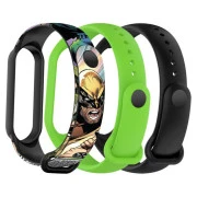 Ремінець для фітнес-браслета Armorstandart комплект 3шт Xiaomi Mi Band 7/6/5 New Style Wolverine (ARM87047) (UA)
