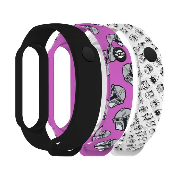 Ремінець для фітнес браслета Armorstandart комплект 3шт Xiaomi Mi Band 7/6/5 This-is-the-Way Dark Lord (ARM77046) (UA)