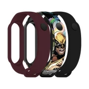 Ремешок для фитнес браслета Armorstandart комплект 3шт Xiaomi Mi Band 7/6/5 Wolverine comix (ARM77056) (UA)