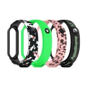 Ремешок для фитнес браслета Armorstandart комплект 4шт Xiaomi Mi Band 7/6/5 Cartoon hand-drawn (ARM59730) (UA)