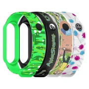 Ремінець для фітнес браслета Armorstandart комплект 4шт Xiaomi Mi Band 7/6/5 RM New (ARM77067) (UA)