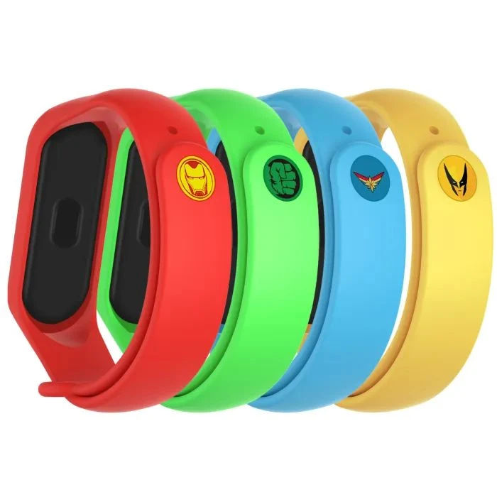 Ремешок для фитнес браслета Armorstandart комплект 4шт Xiaomi Mi Band 7/6/5 Superhero Edition (ARM77059) (UA)