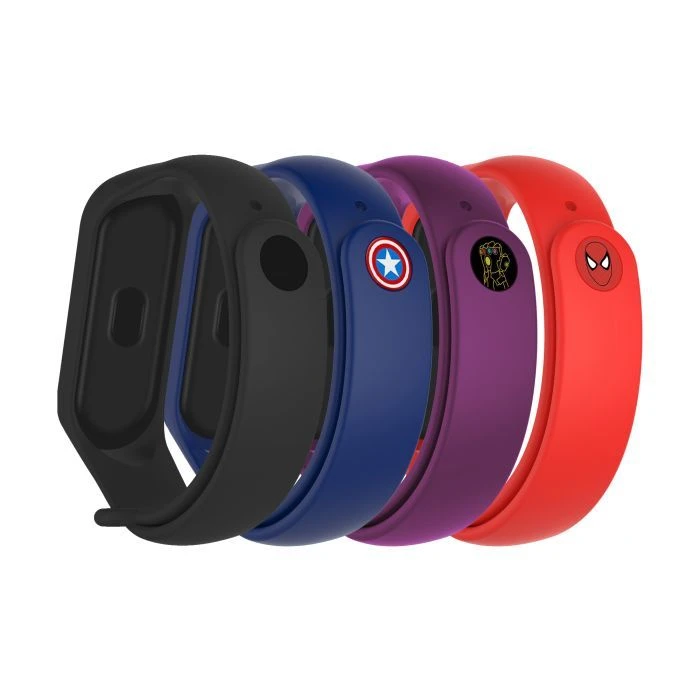 Ремінець для фітнес браслета Armorstandart комплект 4шт Xiaomi Mi Band 7/6/5 Superhero Edition 2 (ARM77060) (UA)
