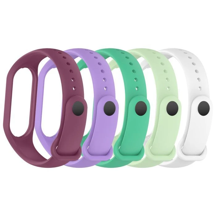 Ремешок для фитнес браслета Armorstandart комплект 5шт Xiaomi Mi Band 7/6/5 New Style Floral (ARM75059) (UA)