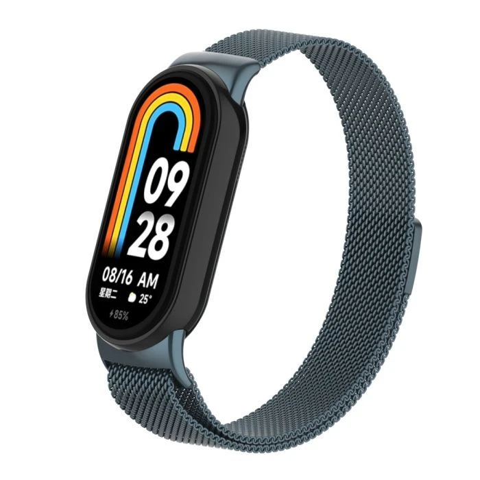 Ремешок для фитнес браслета Armorstandart Milanese Magnetic для Xiaomi Smart Band 10/9/8 Titanium Grey (ARM86893) (UA)