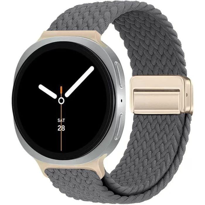 Ремешок для смарт-часов Armorstandart Braided Solo Loop для Samsung Watch 8 / 8 Classic (20x113 mm) Charcoal (ARM87353) (UA)