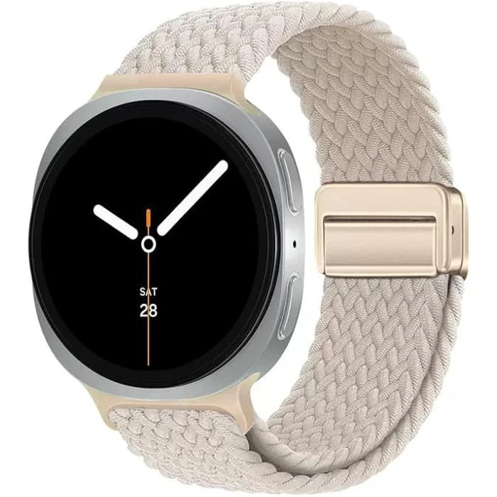 Ремінець для смарт-годинників Armorstandart Braided Solo Loop для Samsung Watch 8 / 8 Classic (20x113 мм) Starlight (ARM87357) (UA)