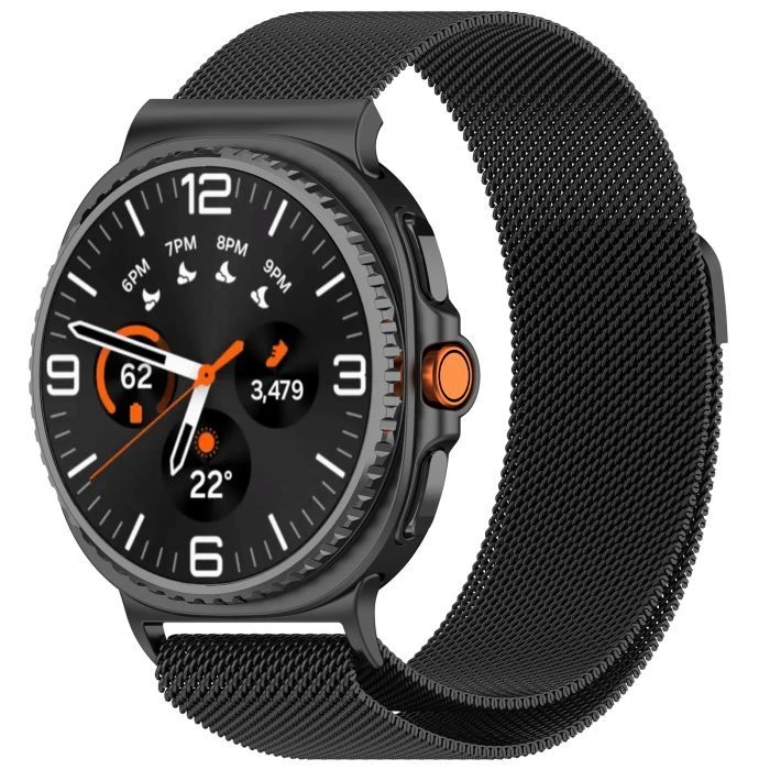 Ремешок для смарт-часов Armorstandart Milanese Magnetic Samsung Watch 8 / 8 Classic (20x113 mm) Black (ARM87358) (UA)