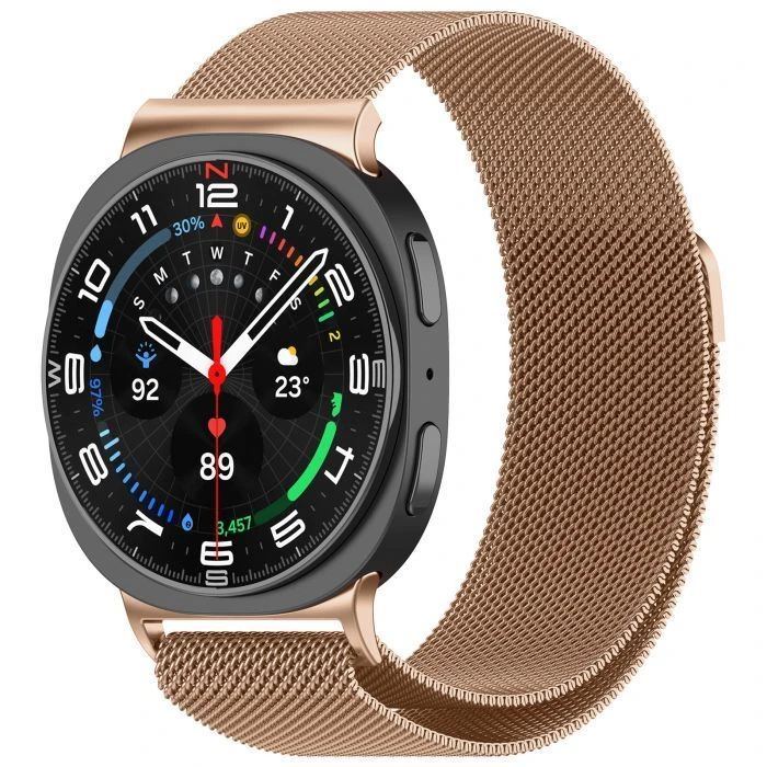 Ремешок для смарт-часов Armorstandart Milanese Magnetic Samsung Watch 8 / 8 Classic (20x113 mm) Rose Gold (ARM87360) (UA)
