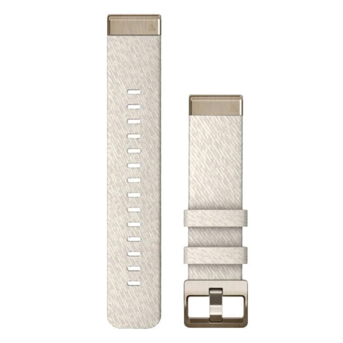 Ремешок для смарт-часов Garmin fenix 7S, 20mm QuickFit Cream Heathered Nylon (010-13102-07) (UA)