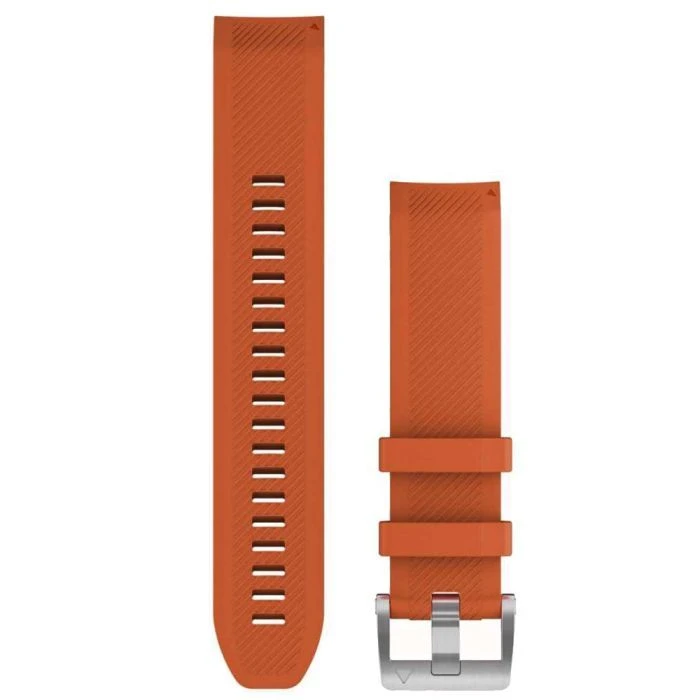 Ремешок для смарт-часов Garmin MARQ, QuickFit 22m, Ember Orange, Silicone Strap (010-12738-34) (UA)