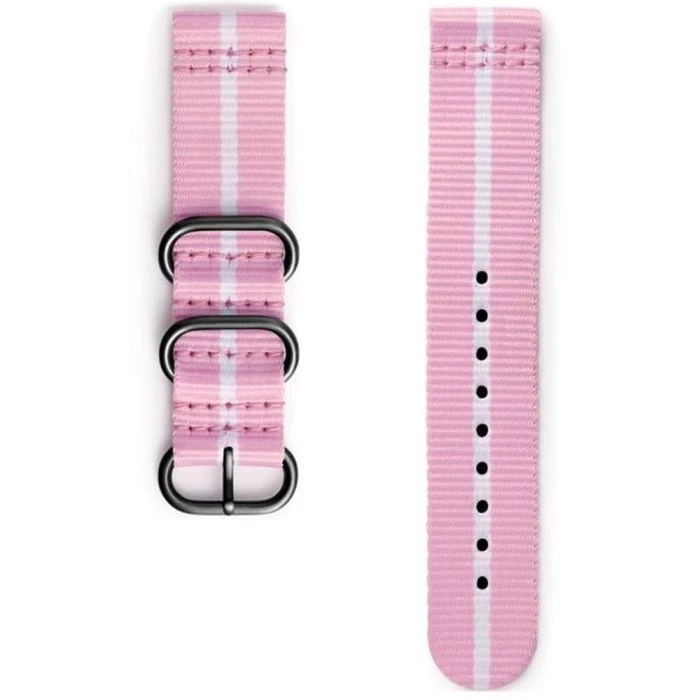 Ремешок для смарт-часов Samsung Gear Premium Nato Pink-White (GP-R600BREECAE) (UA)