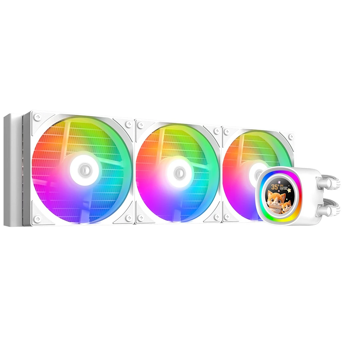 Система водяного охолодження ID-Cooling FX360 LCD White (UA)