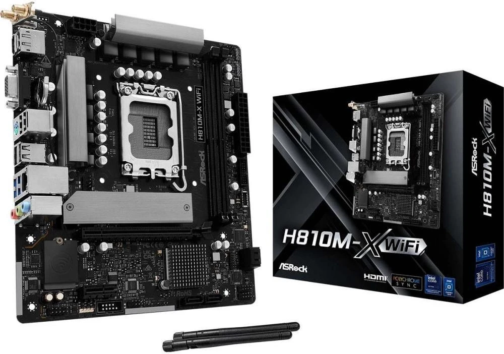 Материнська плата ASRock H810M-X WiFi