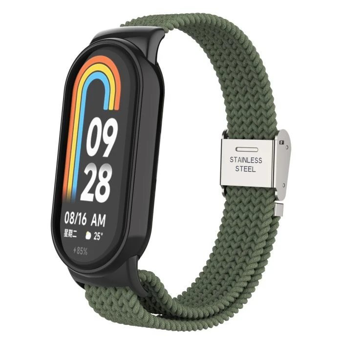 Ремешок для фитнес браслета Armorstandart Braided Solo Loop для Xiaomi Smart Band 10/9/8 Khaki (ARM86882) (UA)