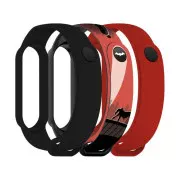 Ремешок для фитнес браслета Armorstandart комплект 3шт Xiaomi Mi Band 7/6/5 Bat siluet (ARM77057) (UA)