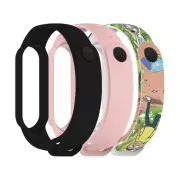 Ремешок для фитнес браслета Armorstandart комплект 3шт Xiaomi Mi Band 7/6/5 RM Cartoon (ARM77053) (UA)