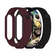 Ремешок для фитнес браслета Armorstandart комплект 3шт Xiaomi Mi Band 7/6/5 Wolverine comix (ARM77056) (UA)