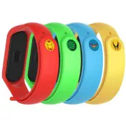 Ремінець для фітнес браслета Armorstandart комплект 4шт Xiaomi Mi Band 7/6/5 Superhero Edition (ARM77059) (UA)