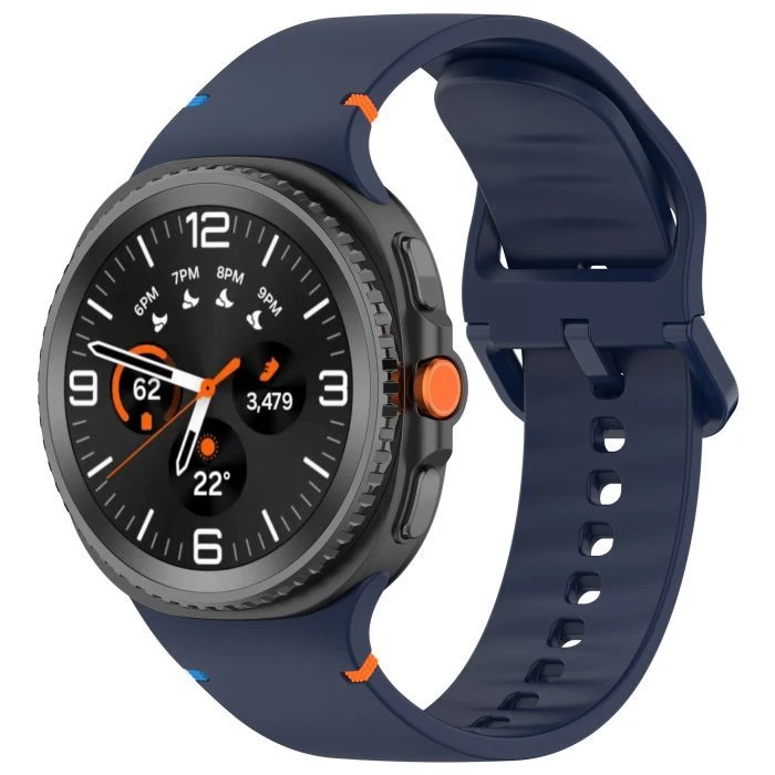 Ремінець для смарт-годинників Armorstandart Samsung Galaxy Watch 8 / 8 Classic (22x132 мм) Темно-синій (ARM86870) (UA)