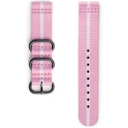 Ремінець для смарт-годинників Samsung Gear Premium Nato Pink-White (GP-R600BREECAE) (UA)