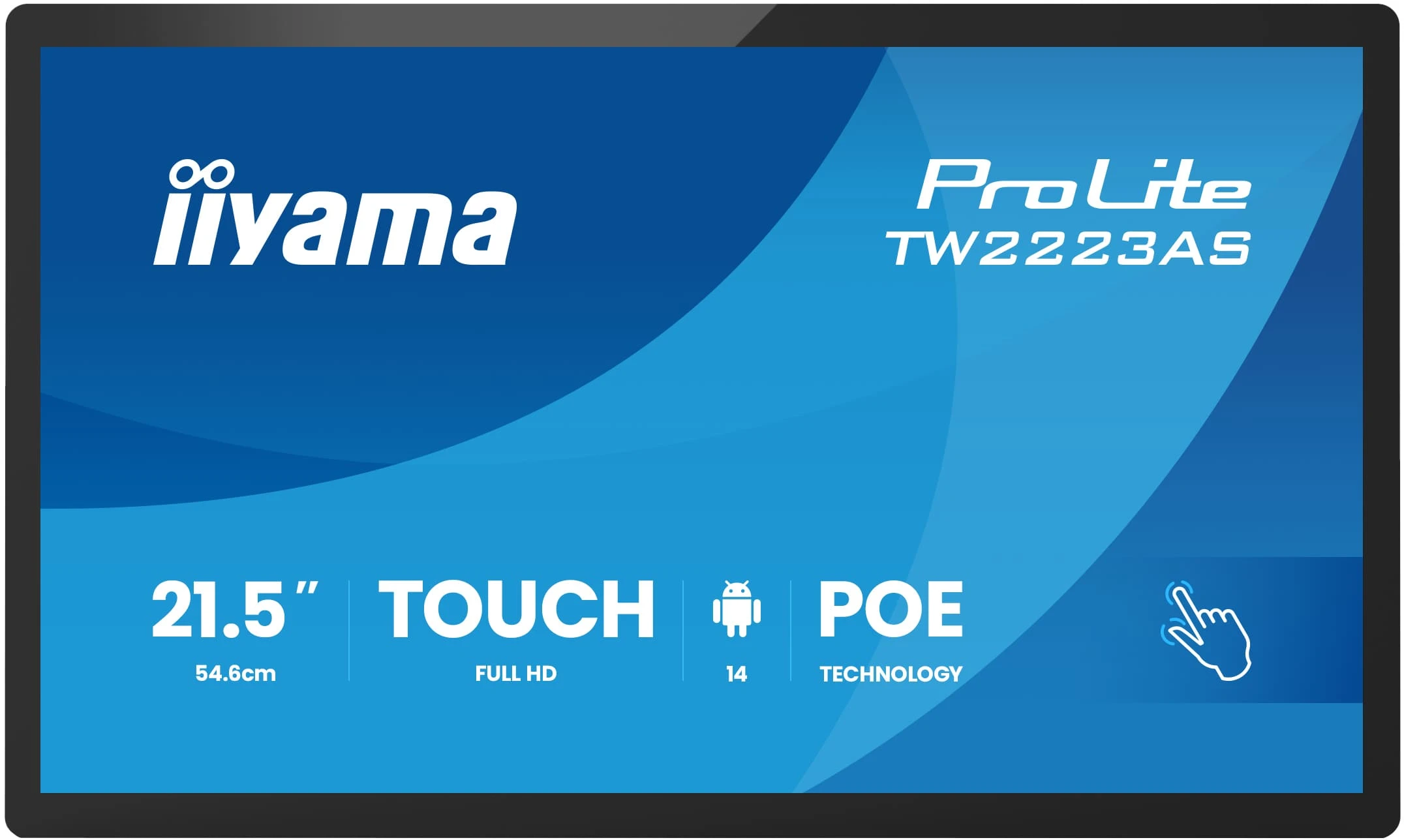 Монитор Iiyama ProLite TW2223AS-B3P 21.5  черный (UA)