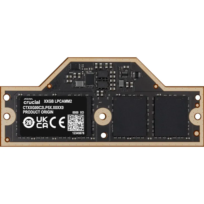 Оперативна пам'ять LPCAMM2 LPDDR5X 64GB 7500 MHz Micron (CT64G75C2LP5X) (UA)