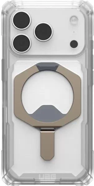 Чохол для смартфона URBAN ARMOR GEAR iPhone 17 Pro Max, Plasma XTE MagSafe, Clear/Titanium (114528114G36) (UA)