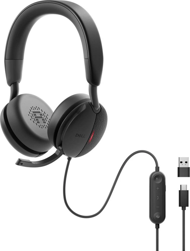 Навушники з мікрофоном Dell Pro Wired ANC Headset WH5024 Black (520-BBGQ) (UA)