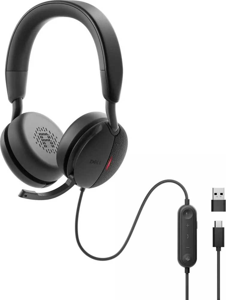 Наушники с микрофоном Dell Pro Wired ANC Headset WH5024 Black (520-BBGQ) (UA)